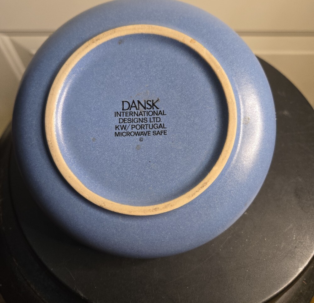 Dansk Mesa Sky Blue Portugal 5 3/4" Cereal Bowls Portugal Set Of 2 - Picture 8 of 11